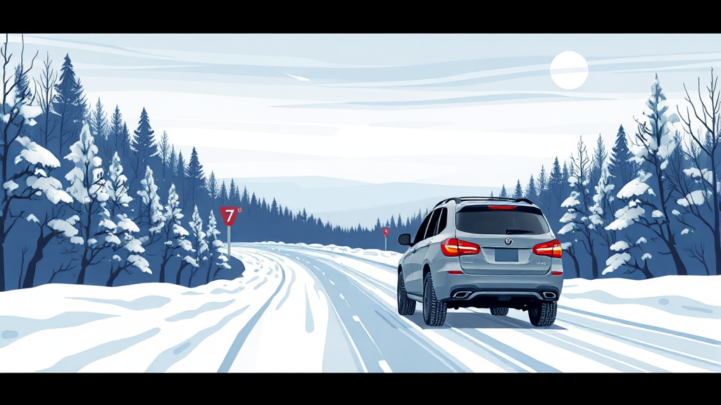 윈터 타이어, 왜 필요할까? (illustration 스타일)