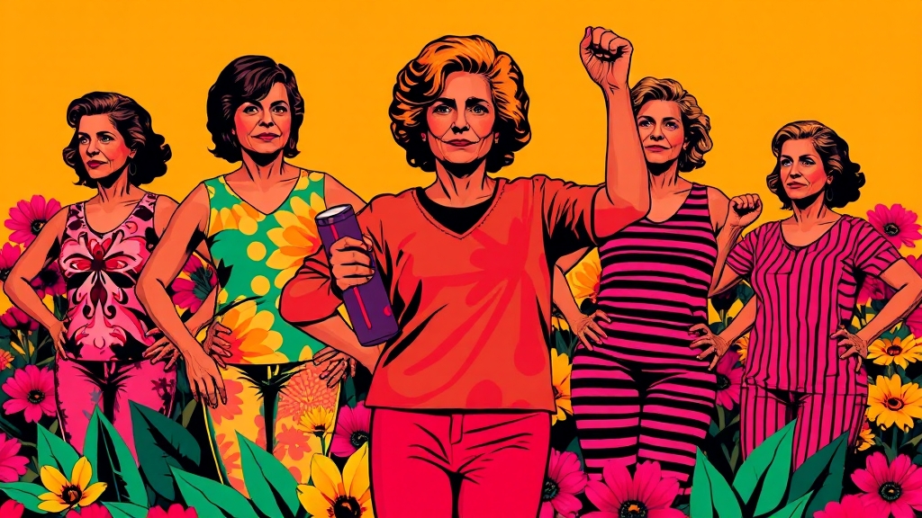 갱년기, 왜 관리해야 할까요? (popart 스타일)