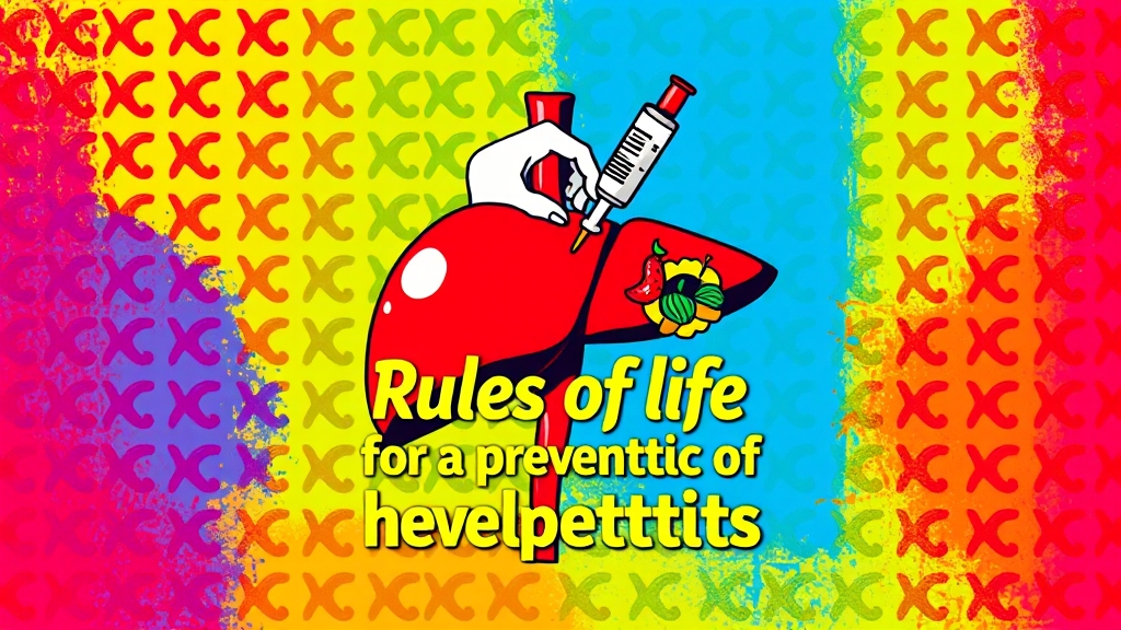 급성간염 예방 생활 수칙 (popart 스타일)