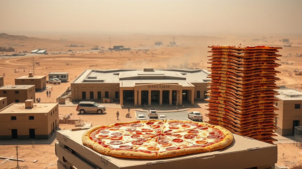 펜타곤 피자 지수: 개념과 등장 배경 (realistic 스타일)