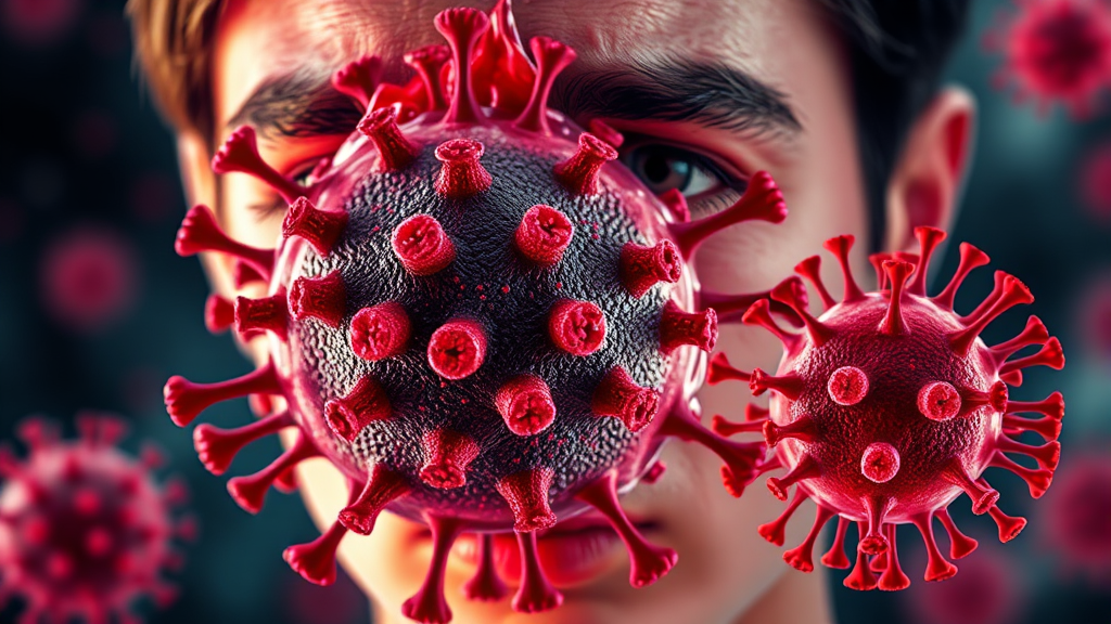 A형 독감 vs 감기 차이점 (realistic 스타일)