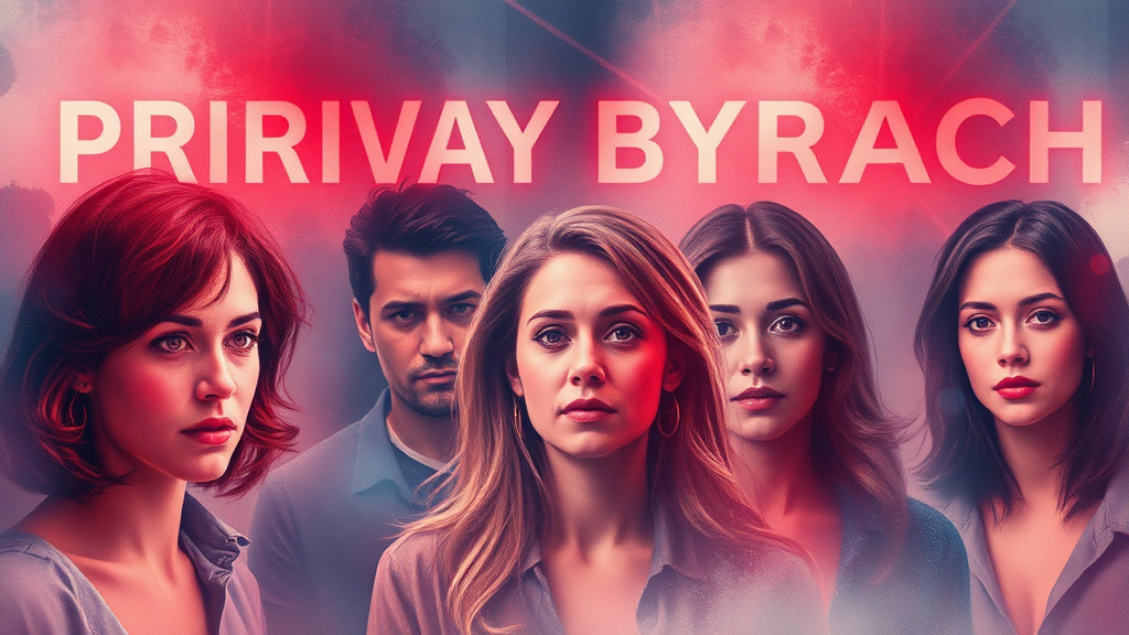 개인정보 유출, 나도 피해자일까? (watercolor 스타일)