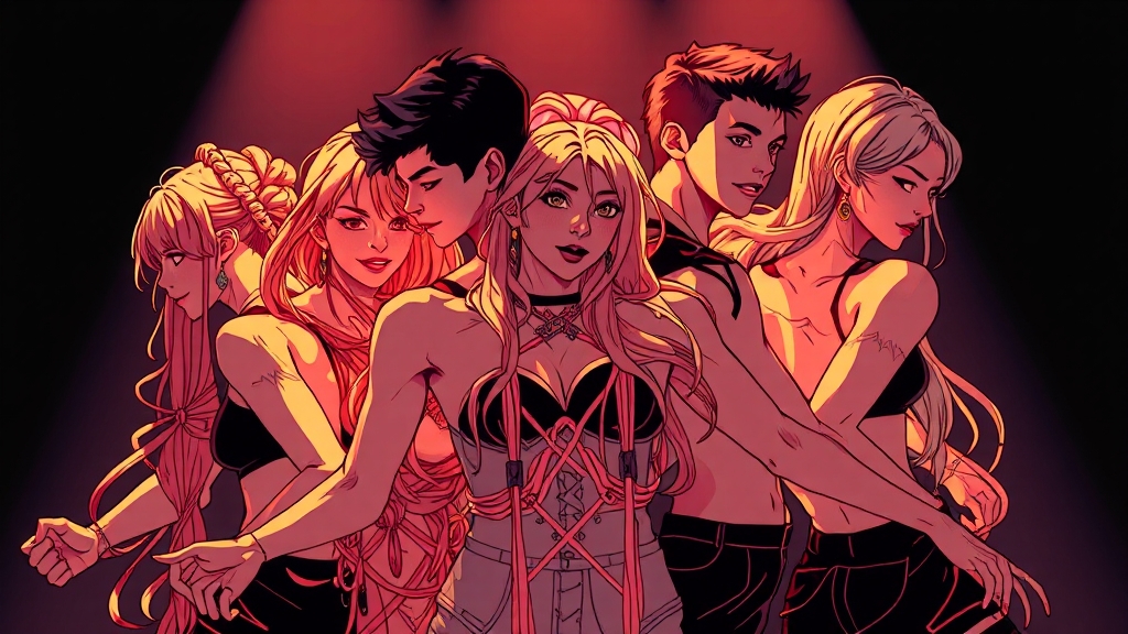 멤버별 무대 퍼포먼스 분석 (illustration 스타일)