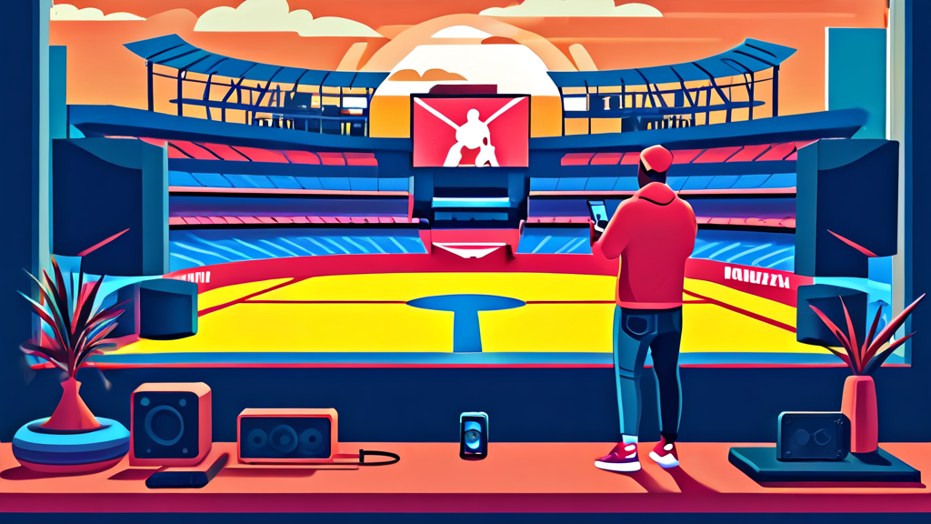 언제 어디서든 야구 경기를 생생하게 즐기는 법 (illustration 스타일)