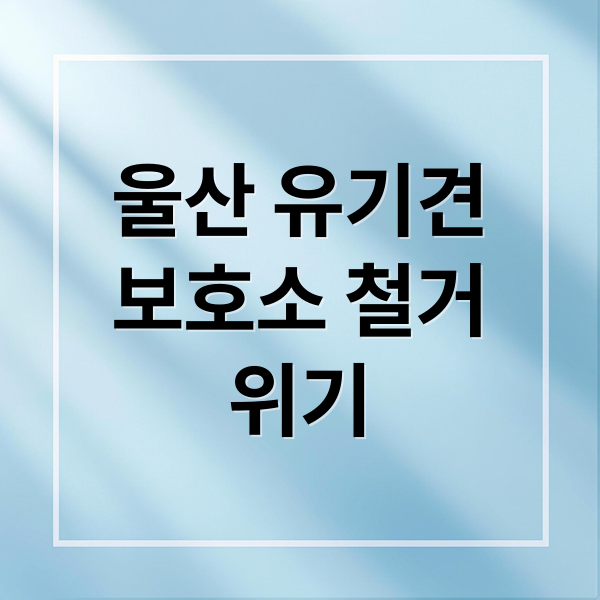 Ulsan Dog Shelter Demolition Crisis (South Korea)
