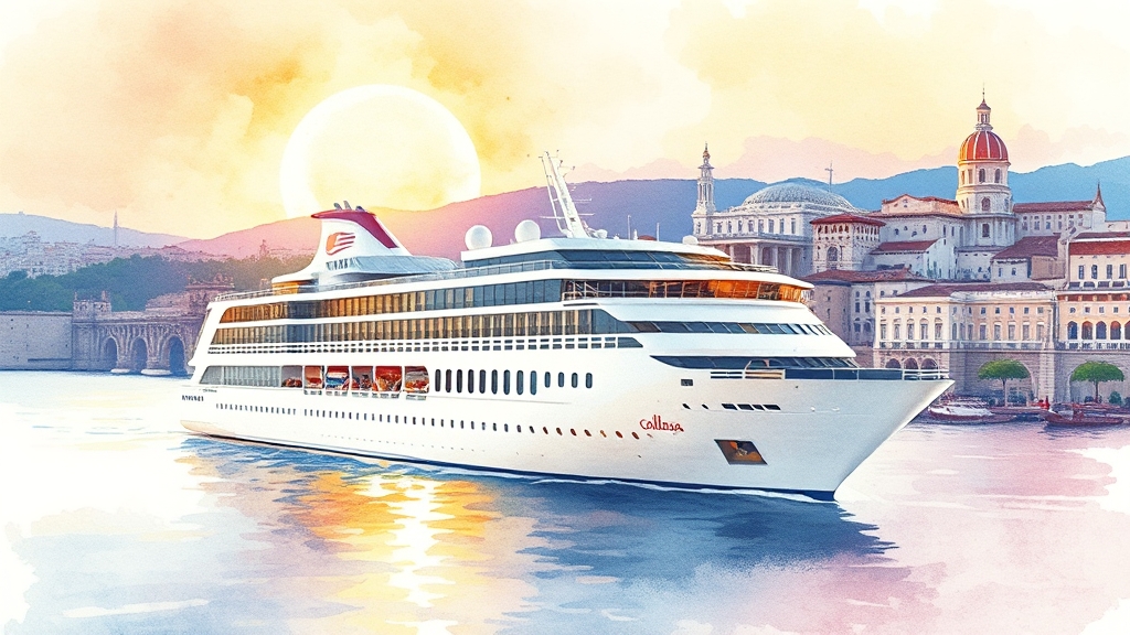 여행 일정 & 주요 도시 탐방 (watercolor 스타일)