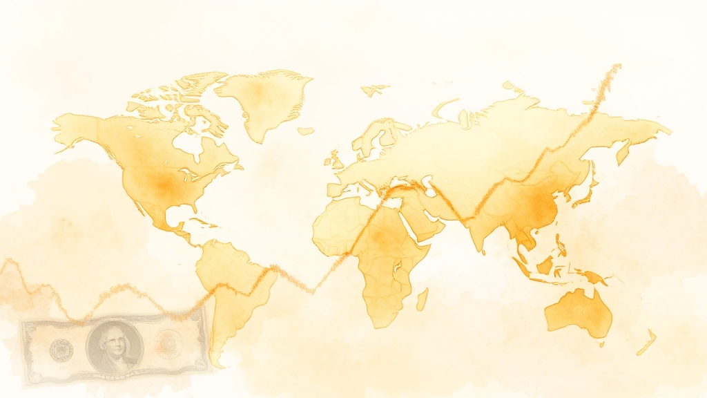 국제 금 시장 현황 및 전망 (watercolor 스타일)