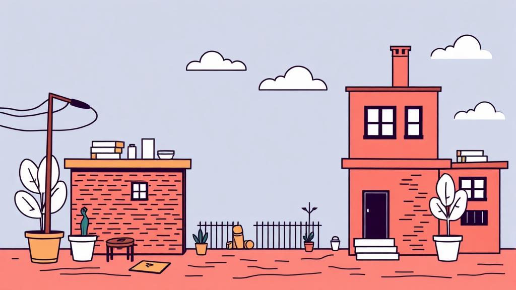 집주인과 세입자, 장기수선충당금 부담 주체는 누구? (illustration 스타일)