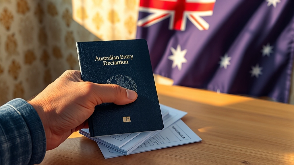 입국 신고서 작성법 (realistic 스타일)