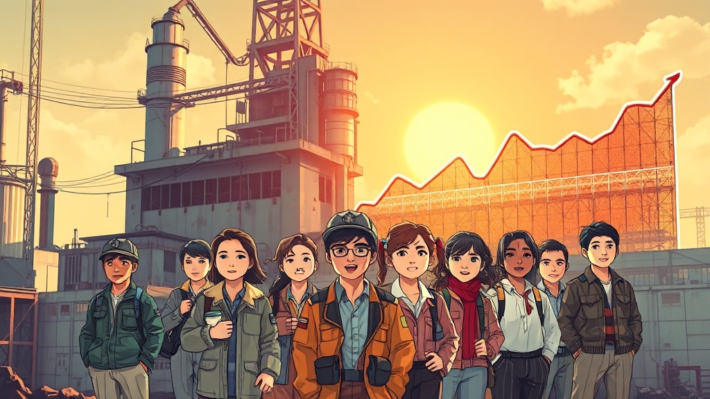 최저임금 제도 역사와 전망 (illustration 스타일)