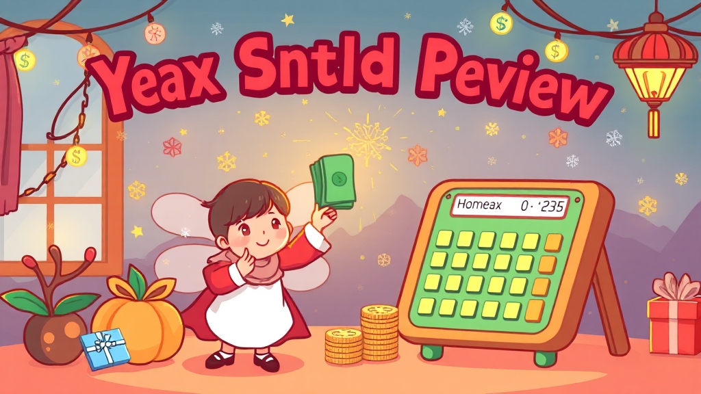 연말정산 미리보기 활용법 (cartoon 스타일)