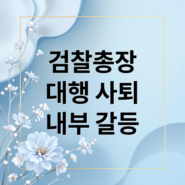 검찰총장
대행 사퇴
내부 갈등 (노만석 검찰총장 사퇴 검찰 내홍)