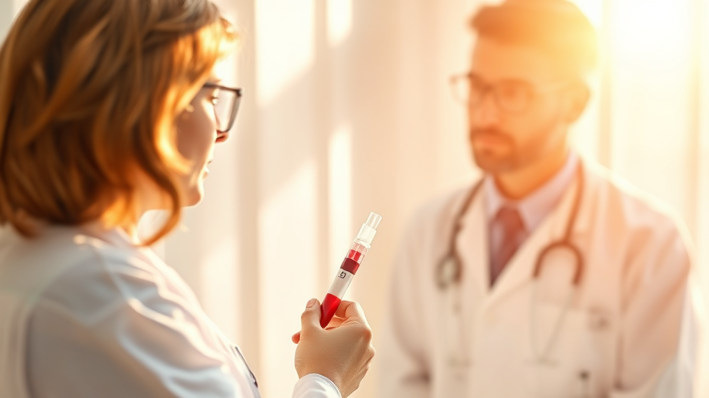 비타민D 수치 검사 및 상담 (watercolor 스타일)