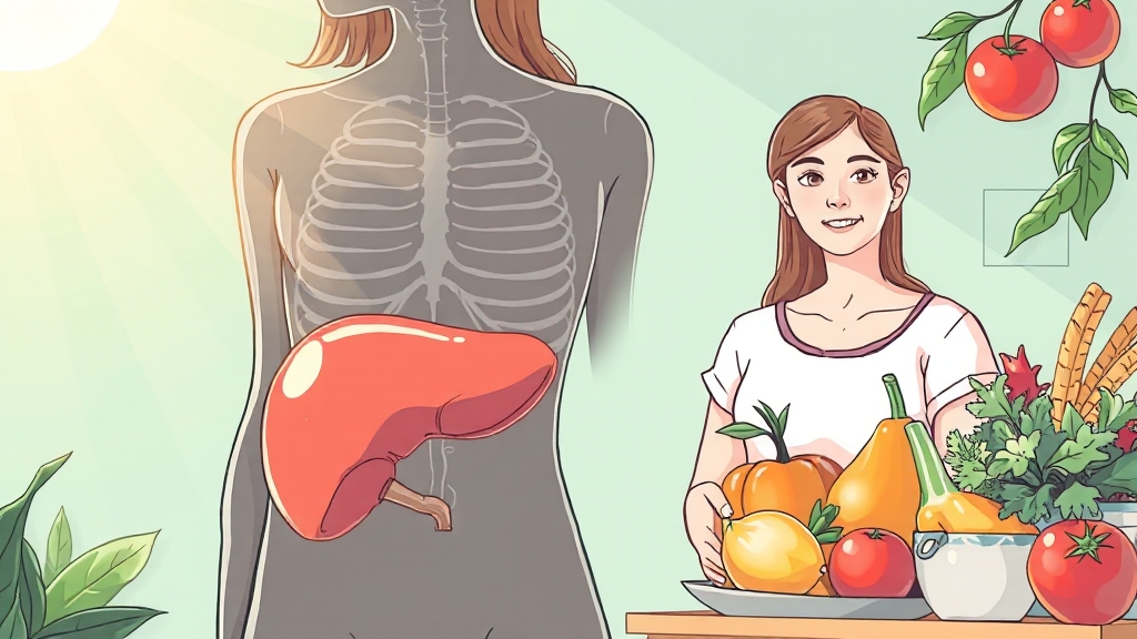 담낭암 예방 및 관리 (illustration 스타일)