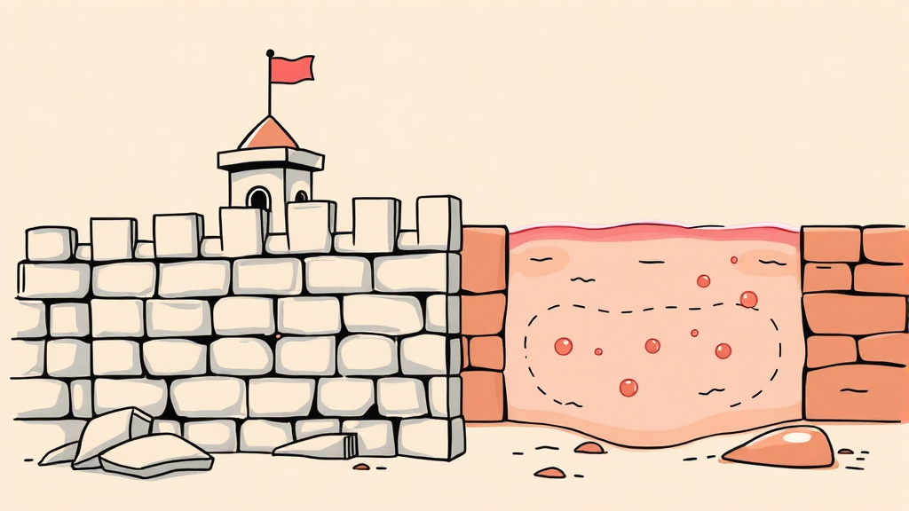 피부 장벽의 중요성을 보여주는 인포그래픽