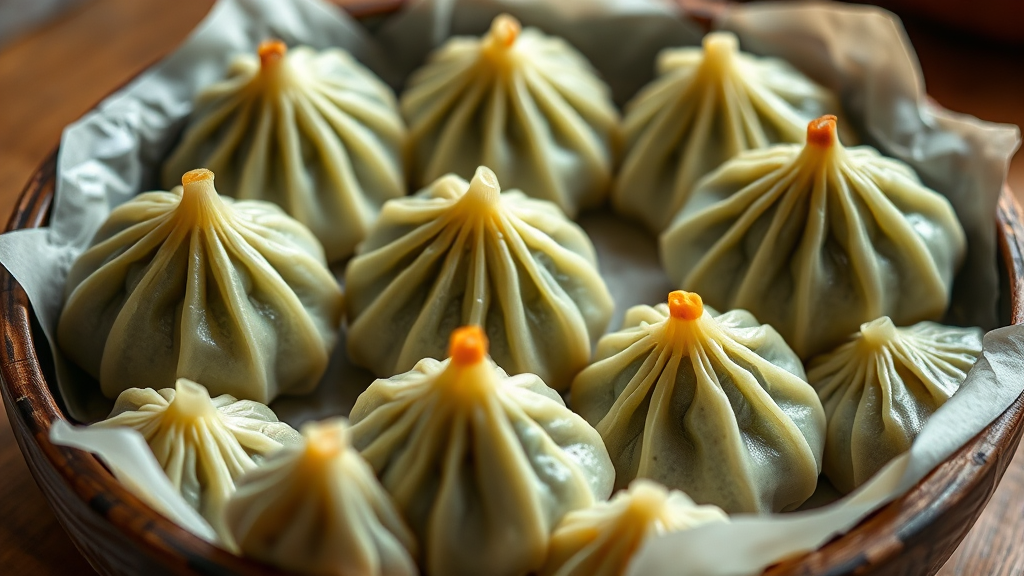 정통 수제 만두의 비밀 (realistic 스타일)
