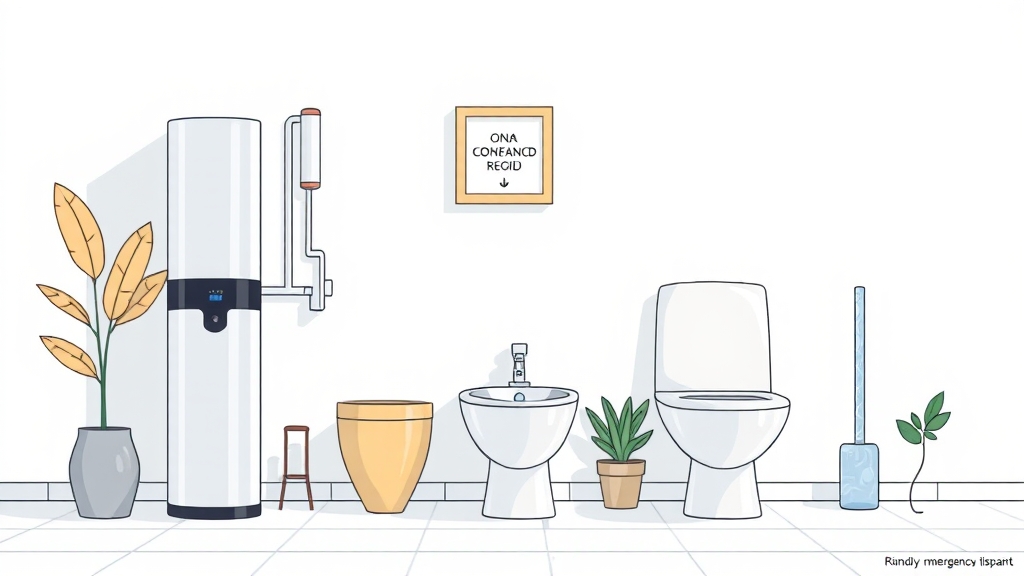 제품별 상담 안내 (정수기, 비데 등) (illustration 스타일)