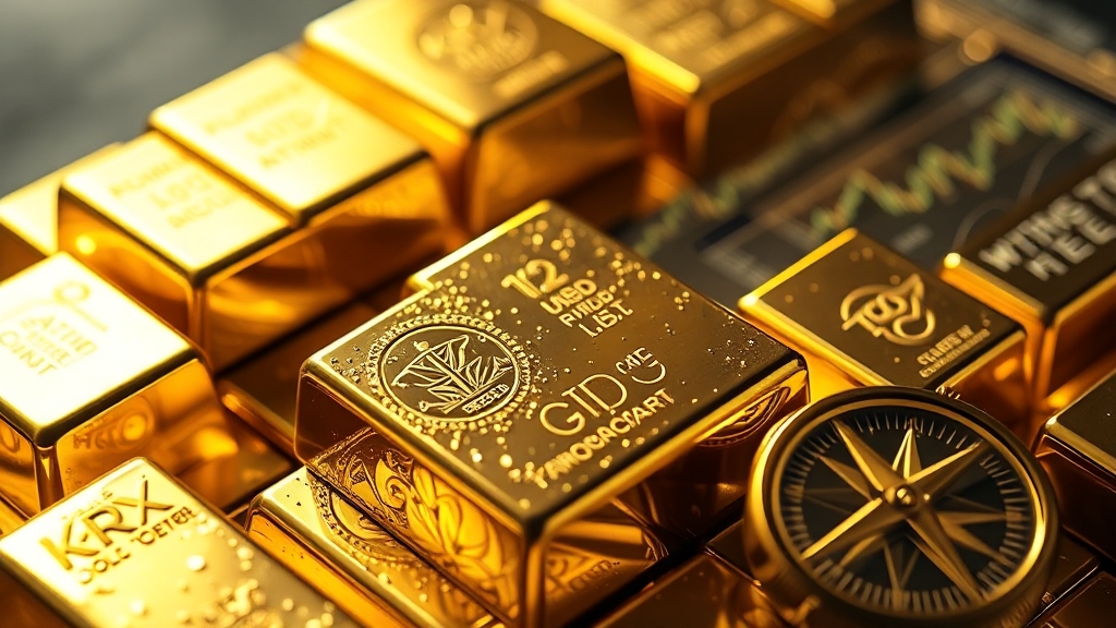 다양한 금 투자 방식 비교 (realistic 스타일)