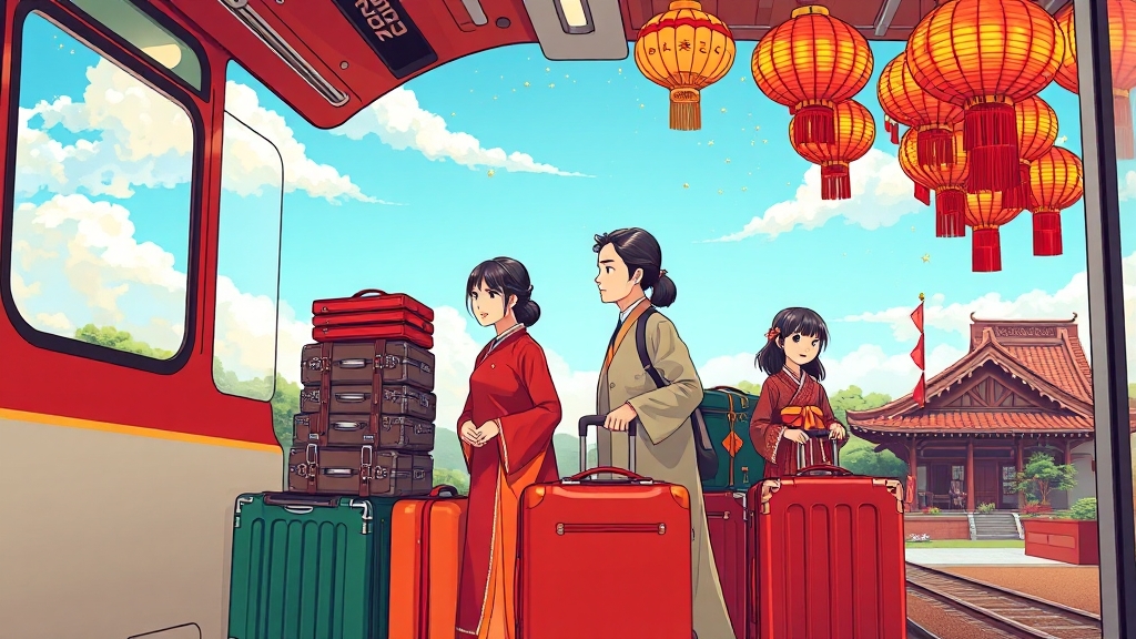 추석 연휴 여행 준비 팁 (illustration 스타일)