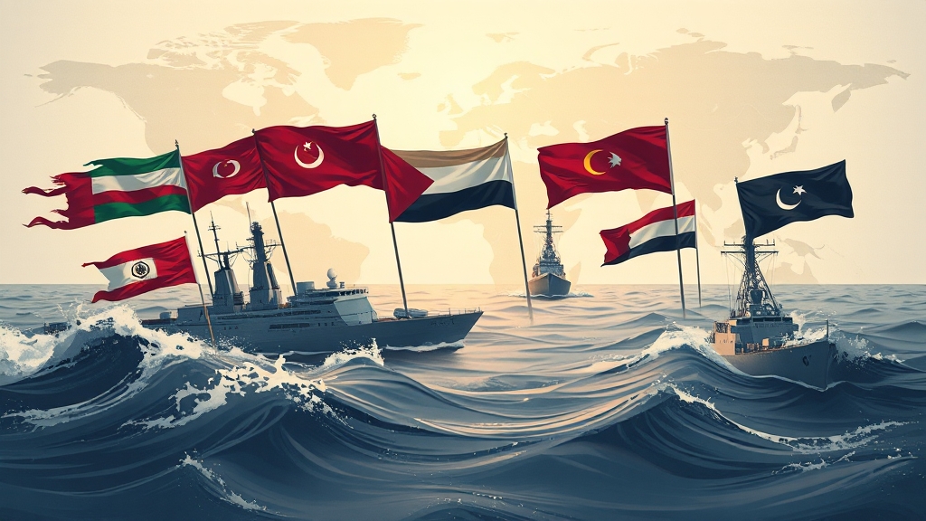 국제 사회는 어떻게 대응하나? (illustration 스타일)