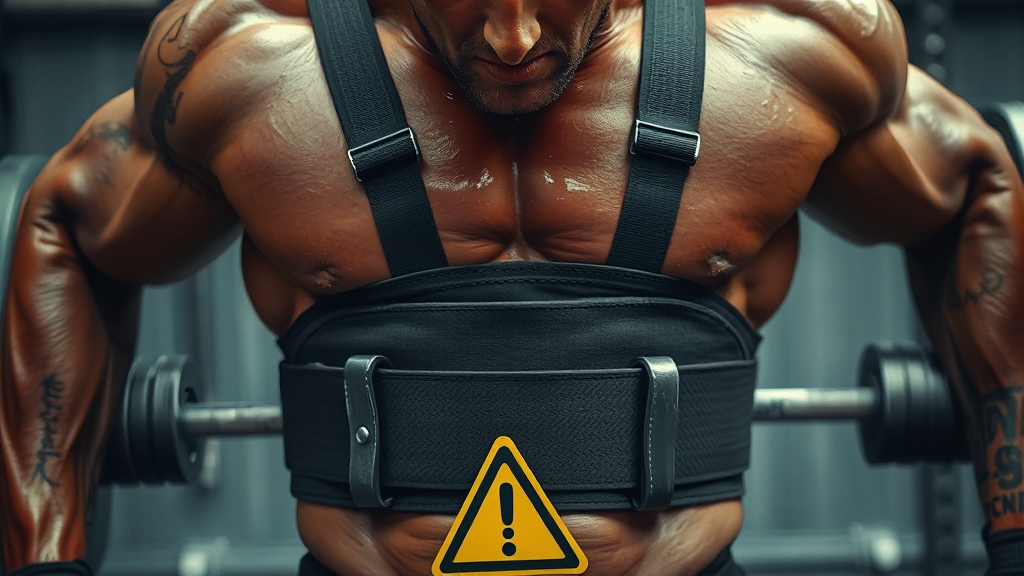 벨트 사용 시 주의사항 (realistic 스타일)