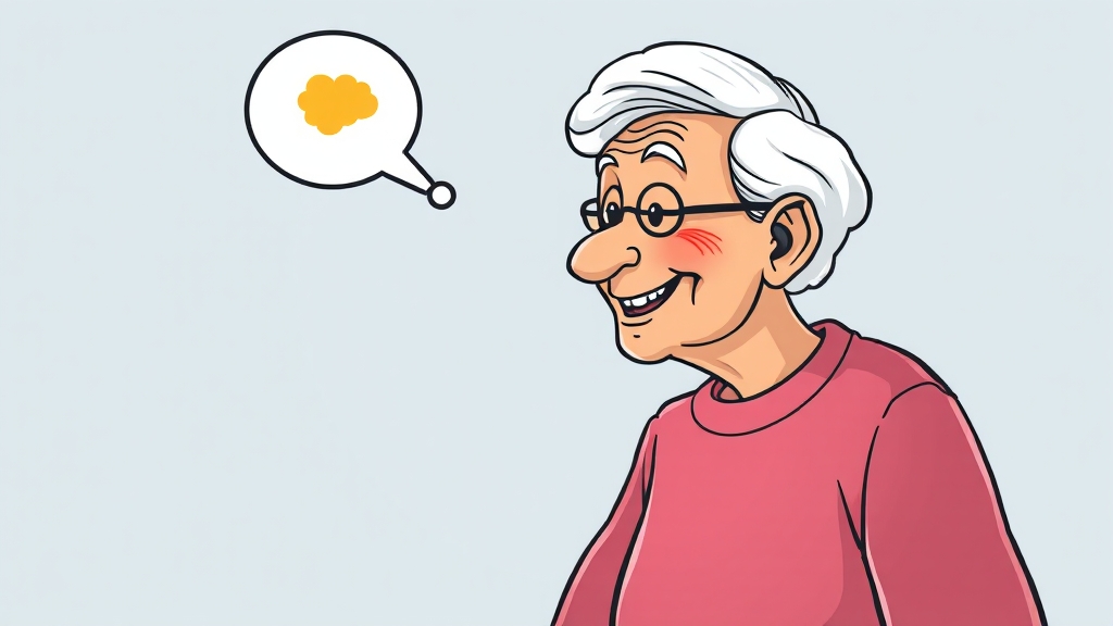 청력 관리, 치매 예방 필수 (cartoon 스타일)