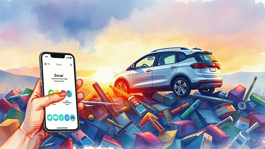 쏘카 분실물 처리 & 고객센터 활용 (watercolor 스타일)