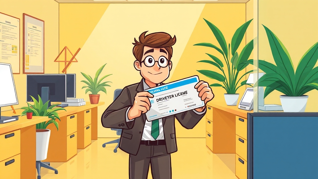 직접 방문, 빠른 재발급 (cartoon 스타일)