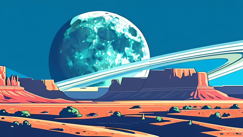 아이폰 17 프로맥스 vs. 경쟁 모델: 달 촬영 성능 비교 (cartoon 스타일)