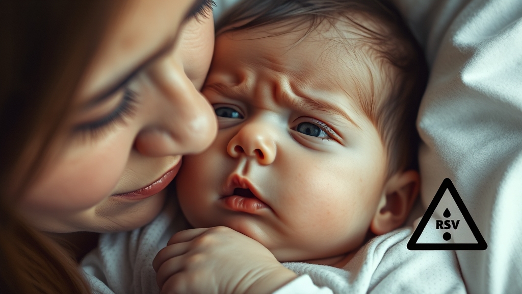 RSV 주요 증상과 진행 과정 (realistic 스타일)