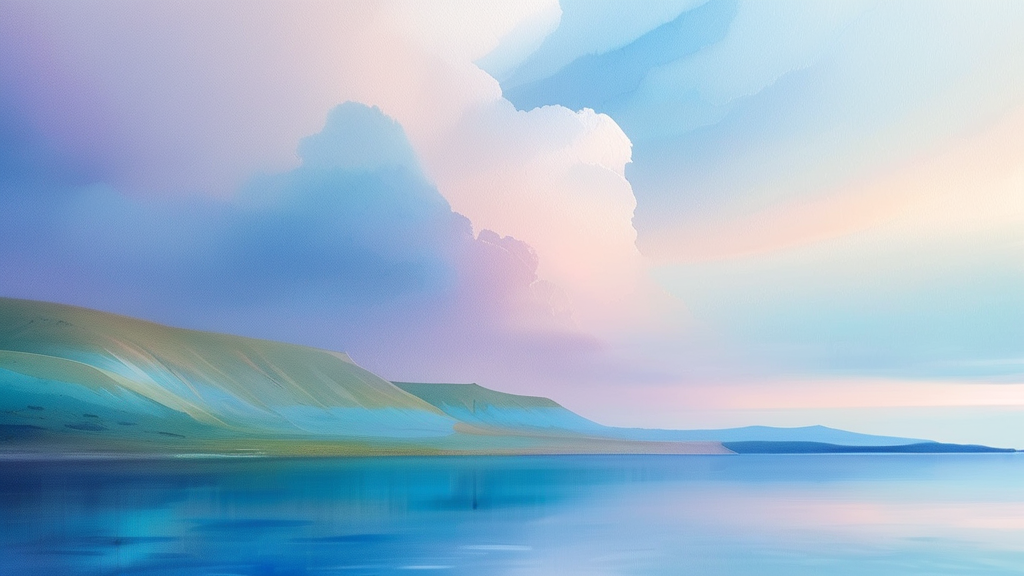 ISFP 핵심 성격: 온화함과 예술적 감수성 (watercolor 스타일)