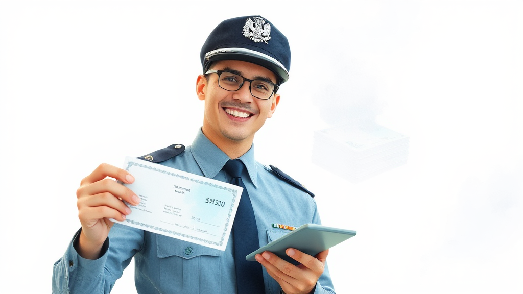 공무원 급여 체계 핵심 정리 (watercolor 스타일)