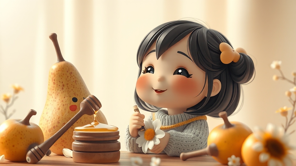 기관지에 좋은 음식 3가지 (realistic 스타일)