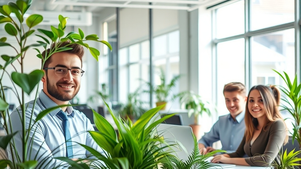 사무실 공기, 왜 문제일까요? (realistic 스타일)