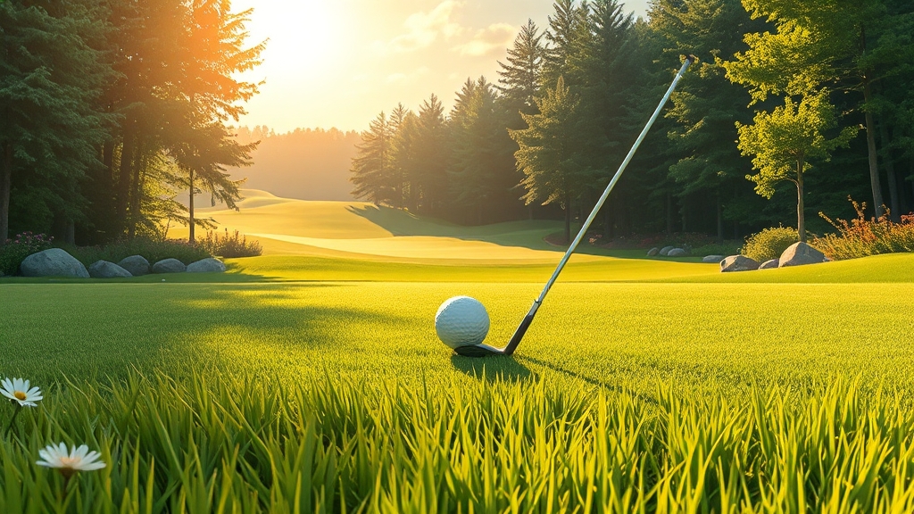 골프 코스 및 라운딩 경험 (illustration 스타일)