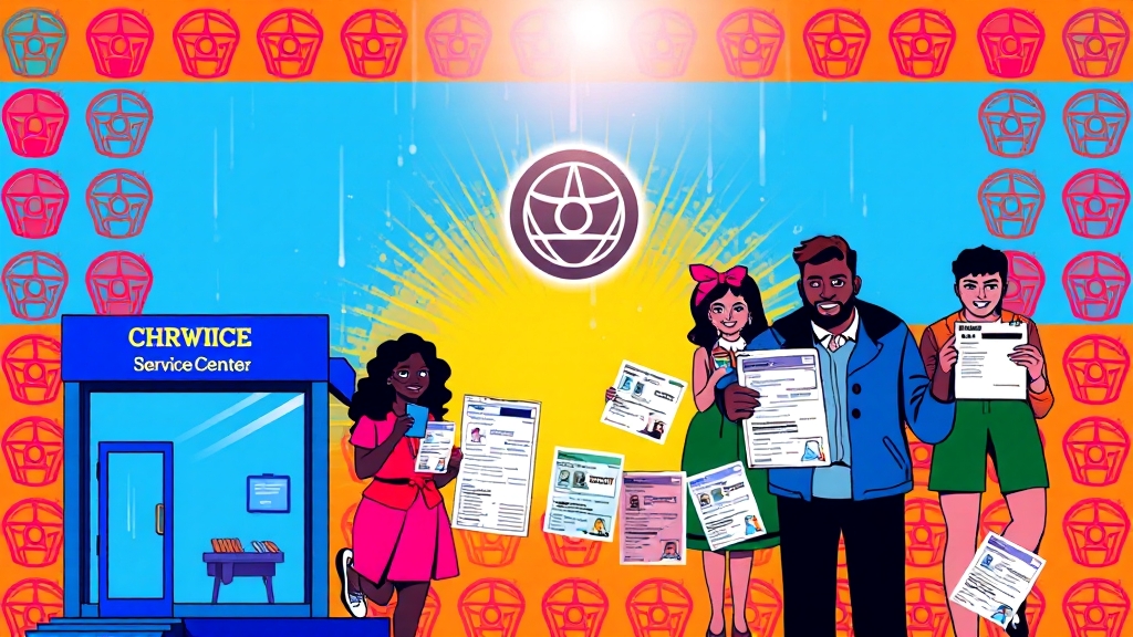 신청 방법, 어렵지 않아요! (popart 스타일)