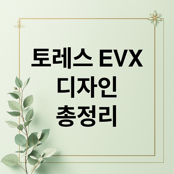 토레스 EVX
디자인
총정리 (토레스 EVX 매력)