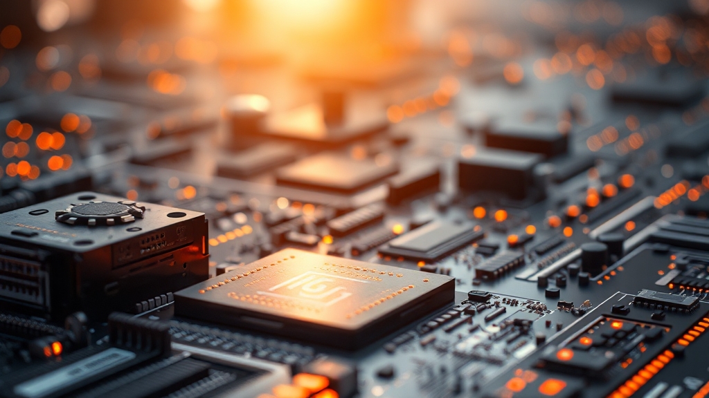 블랙웰 칩의 주요 특징 및 성능 (realistic 스타일)