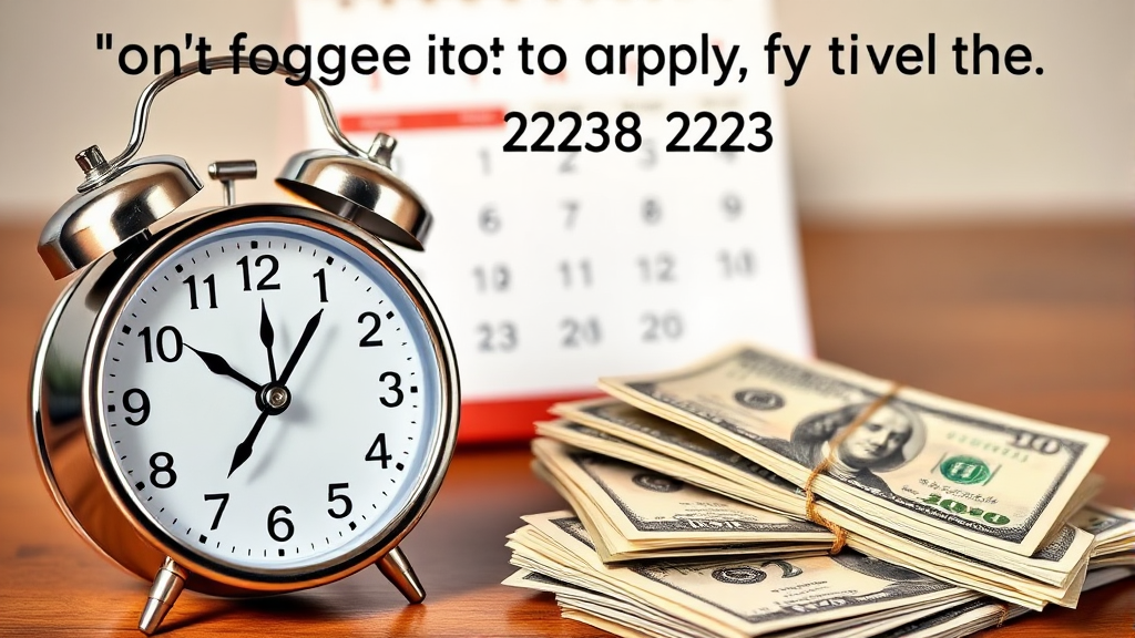 신청 기간 & 지급 일정, 놓치지 마세요! (realistic 스타일)