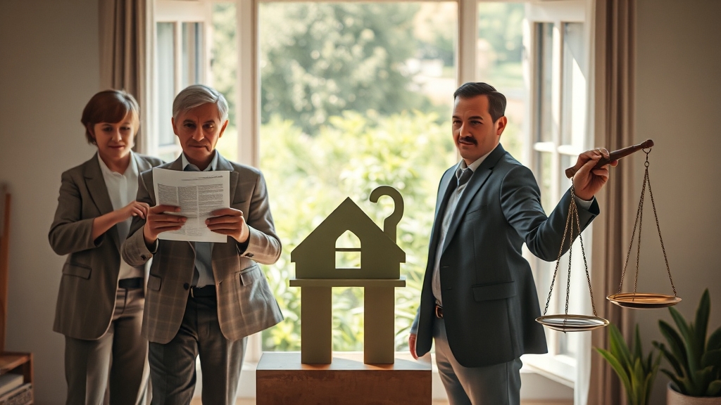 상속재산 분할 및 신고 핵심 사항 (realistic 스타일)