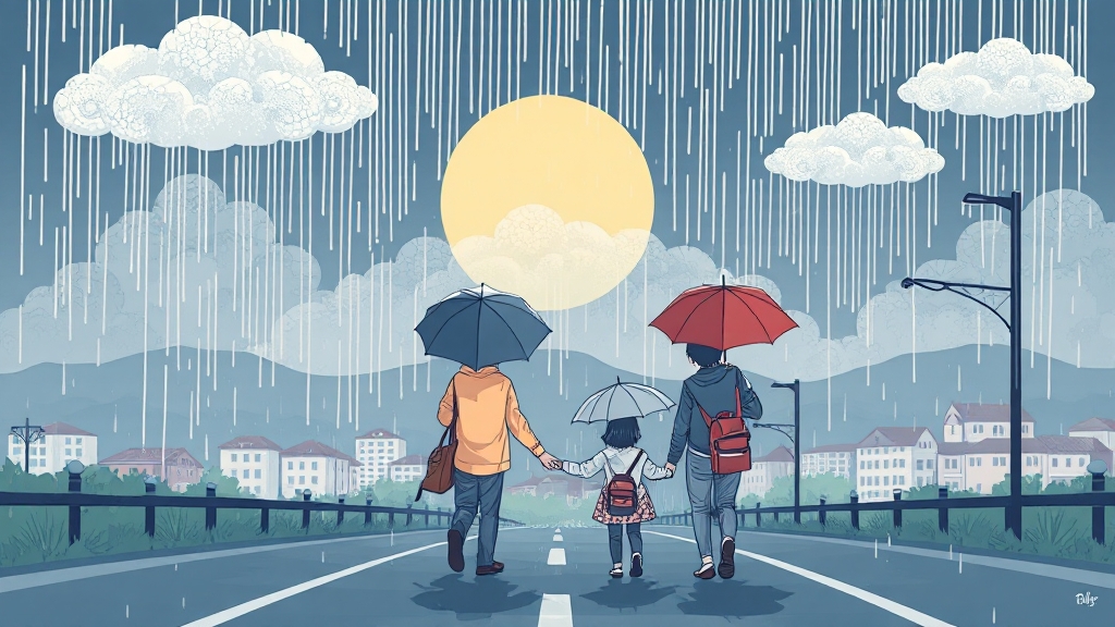 과거 추석 날씨 기록 참고 (illustration 스타일)