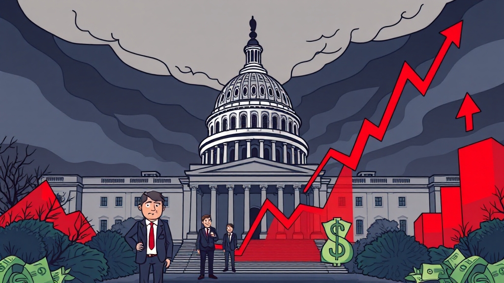 셧다운, 주식 시장에 어떤 영향을 줄까? (cartoon 스타일)