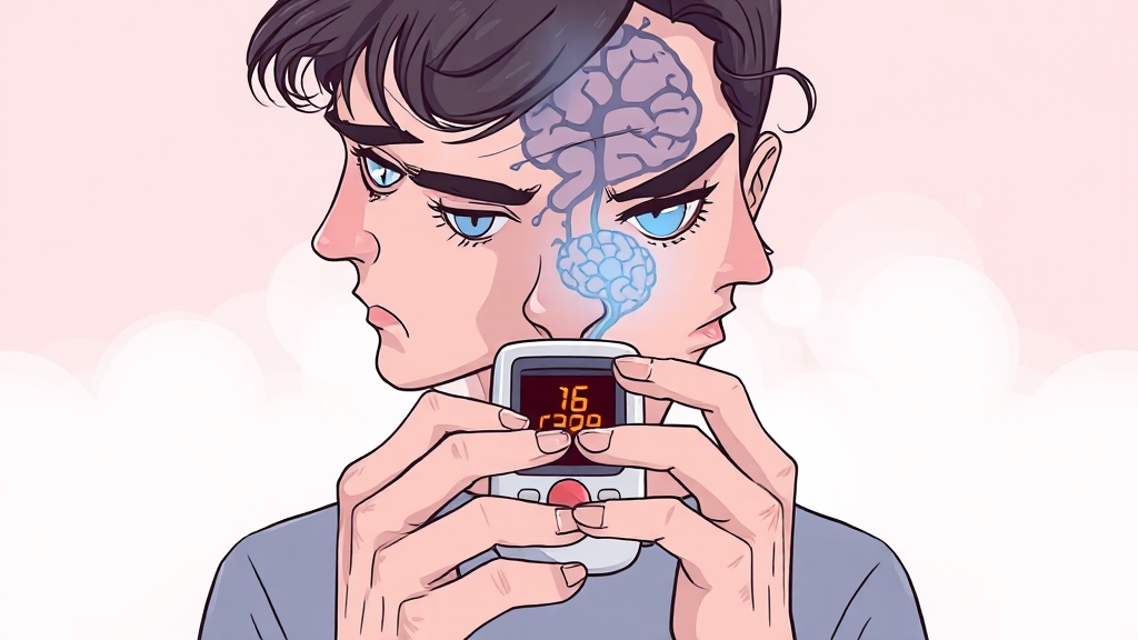 저혈당, 어떤 증상이 나타날까요? (illustration 스타일)