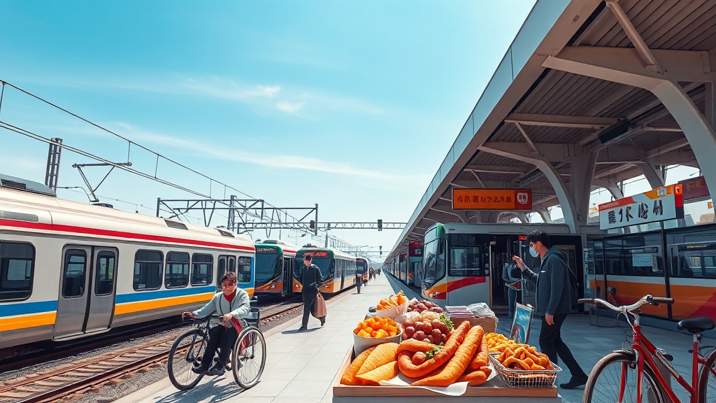 태화강역 시설 & 교통 정보 (realistic 스타일)