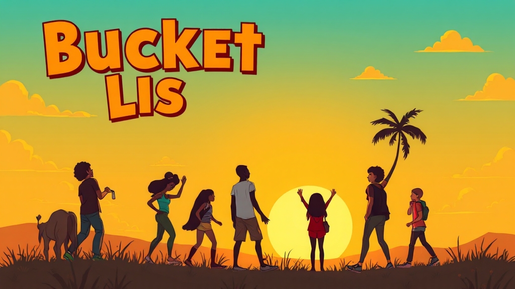 유한함 속 긍정의 힘 발견 (cartoon 스타일)