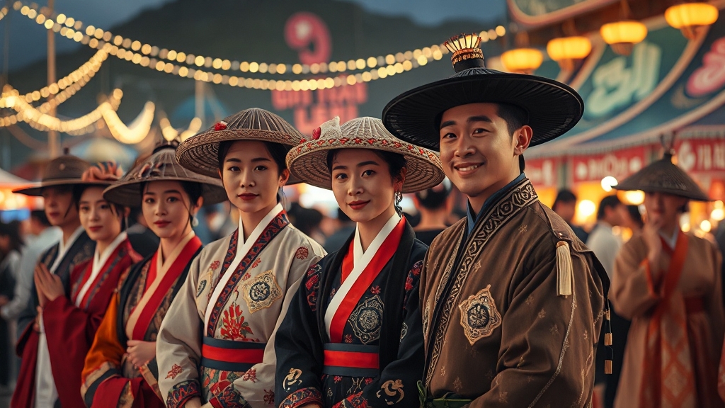 상주 모자 문화의 의미 (realistic 스타일)