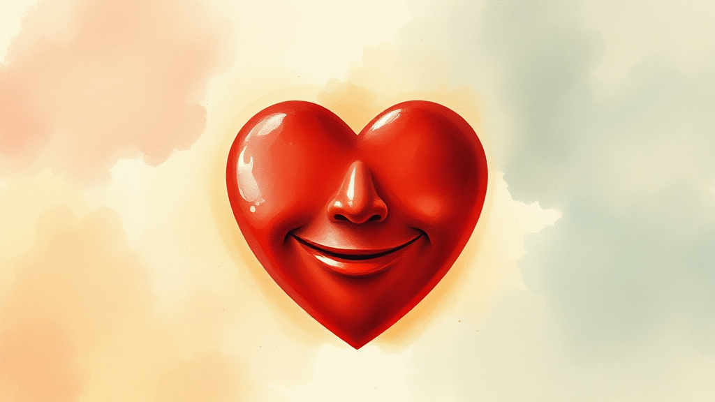 건강한 심장, 행복한 삶 (watercolor 스타일)