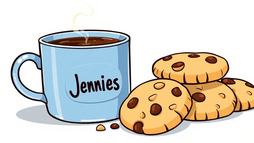 마카다미아 쿠키 맛 후기 (cartoon 스타일)