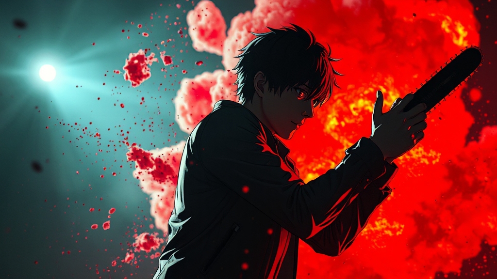 극장판 체인소 맨: 레제 편 개봉 정보 (realistic 스타일)