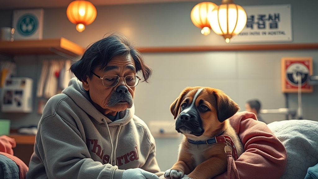 연휴에도 문 여는 동물병원 확인하기 (realistic 스타일)